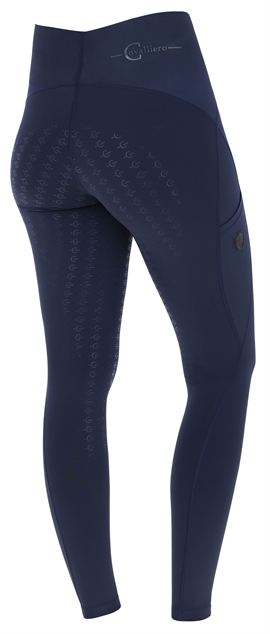 Covalliero SS24 Ladies Fuld Grip Ridetights - Navy